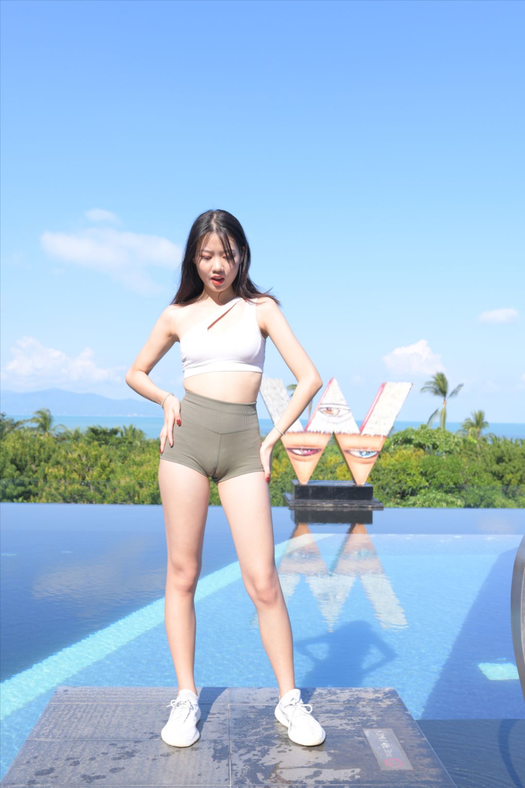 图片[6]-[红石苏梅岛旅拍]第一篇:绿色紧身短裤(套图+视频)-图满多