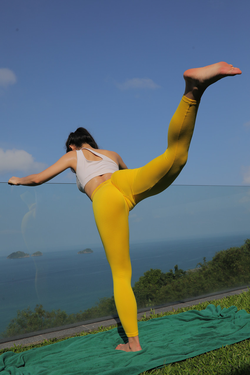 图片[2]-黄色紧身裤-图满多