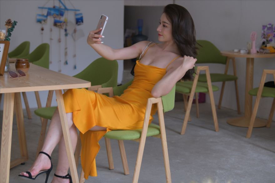 图片[4]-黄色包臀长裙-图满多