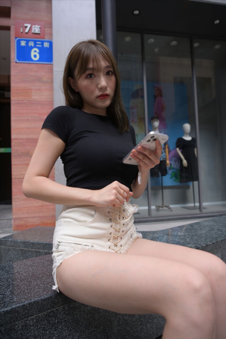 图片[5]-白色热裤(套图+视频)-图满多