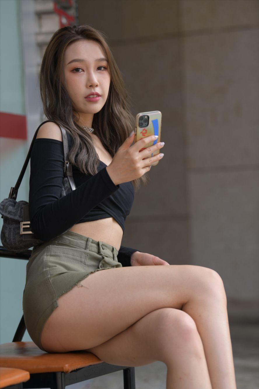 图片[7]-绿色短裙(套图+视频)-图满多