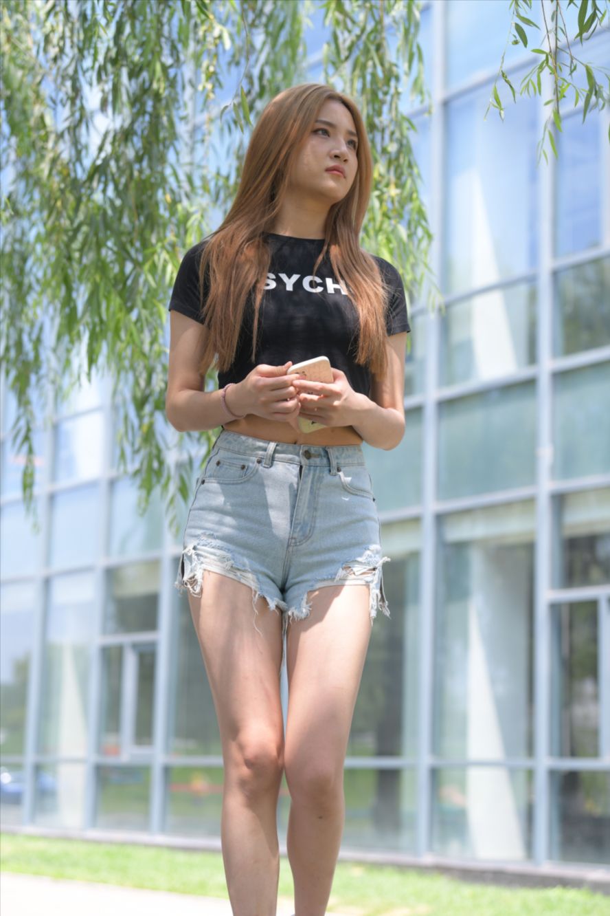 图片[10]-蓝色牛仔热裤(套图+视频)-图满多