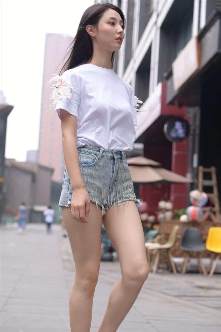 图片[8]-蓝色牛仔热裤(套图+视频)-图满多