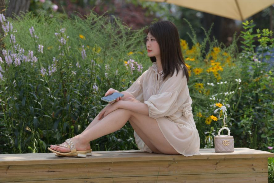 图片[6]-褐色纱裙美女-图满多