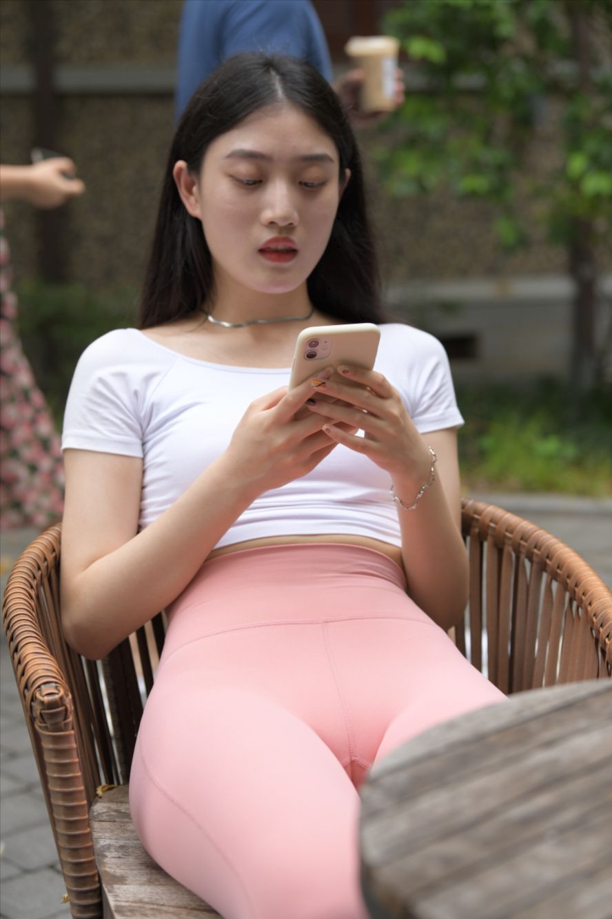 图片[2]-抹茶加冰-粉色紧身裤(套图+视频)-图满多