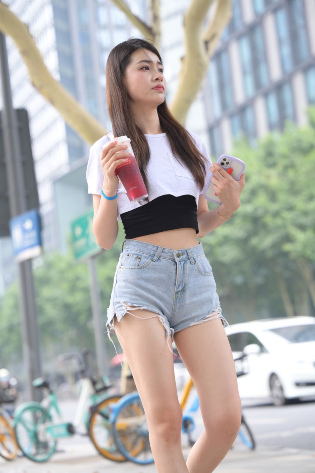 图片[3]-热裤-浅蓝-图满多