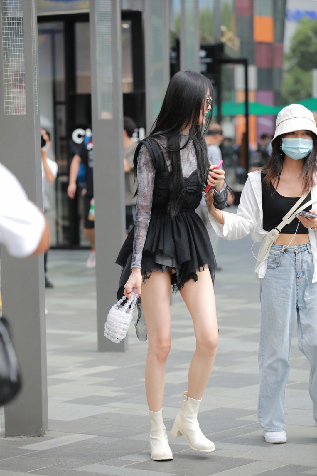 图片[3]-黑裙美腿小姐姐-图满多