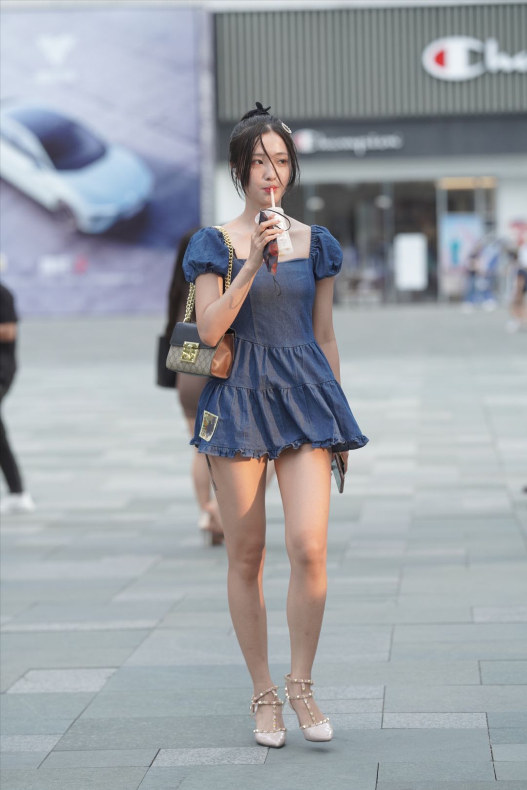 图片[4]-可爱牛仔裙小妹-图满多