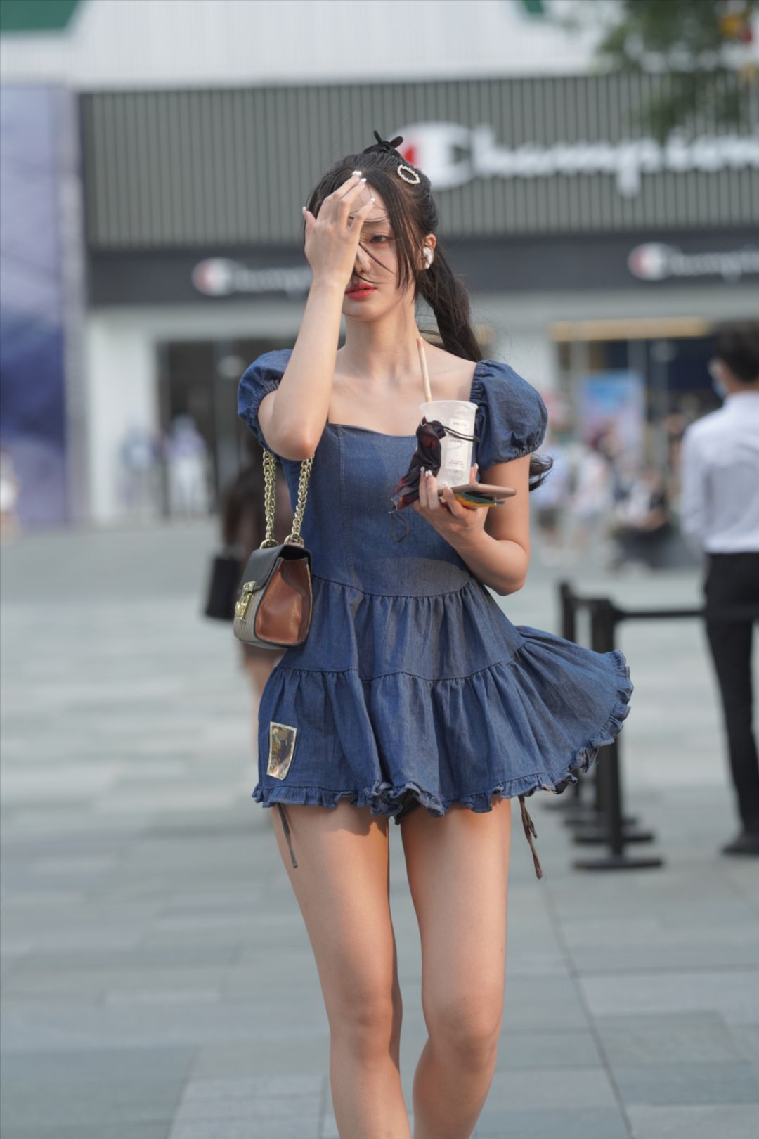 图片[5]-可爱牛仔裙小妹-图满多