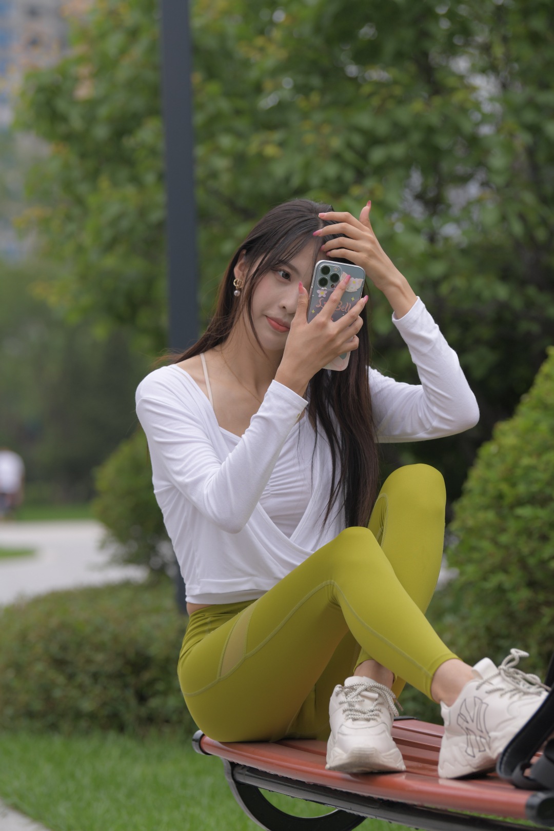 图片[9]-[一始专区] 绿色瑜伽裤美女(套图+视频)-图满多