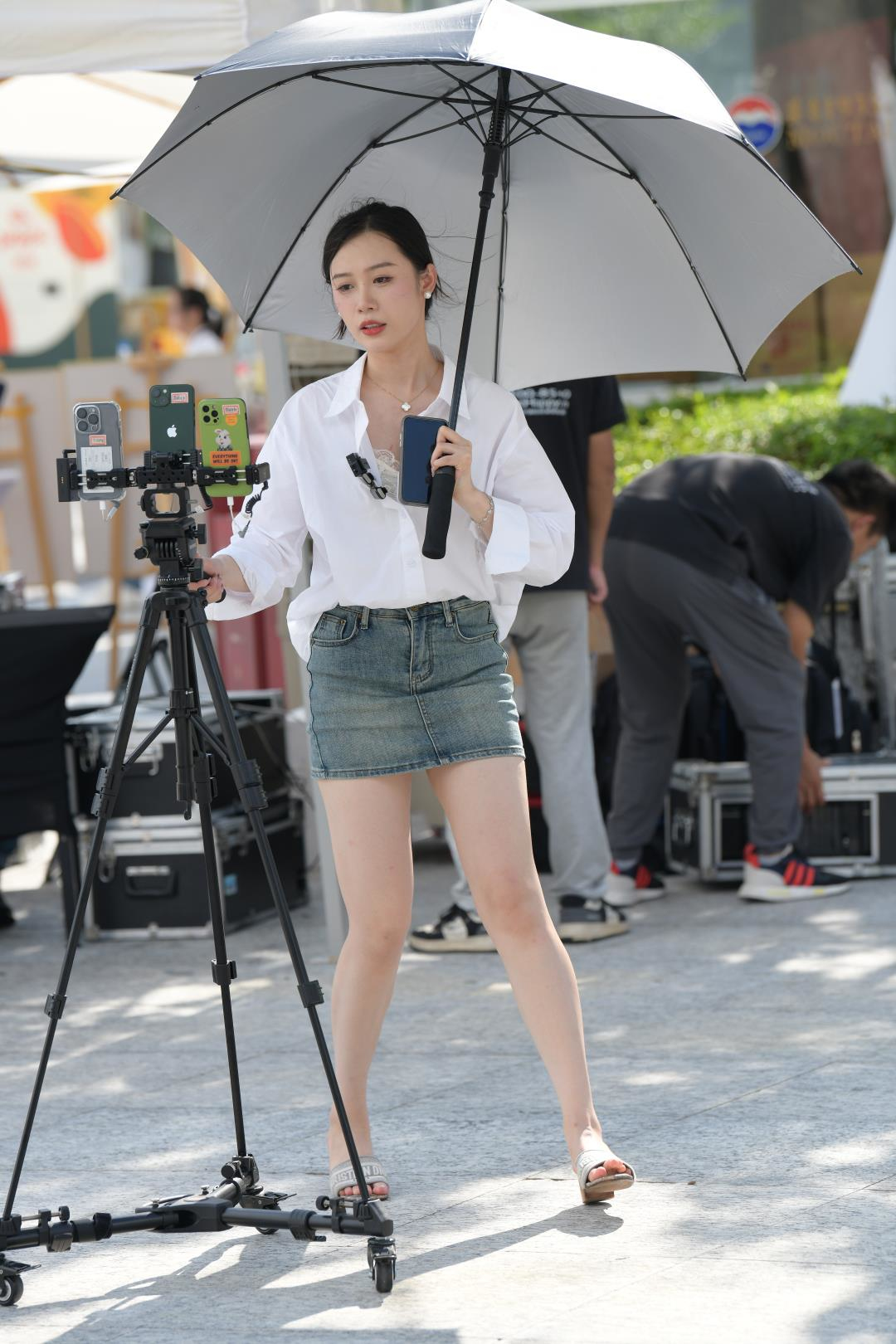 图片[4]-衬衫牛仔裙 白皙如玉-图满多