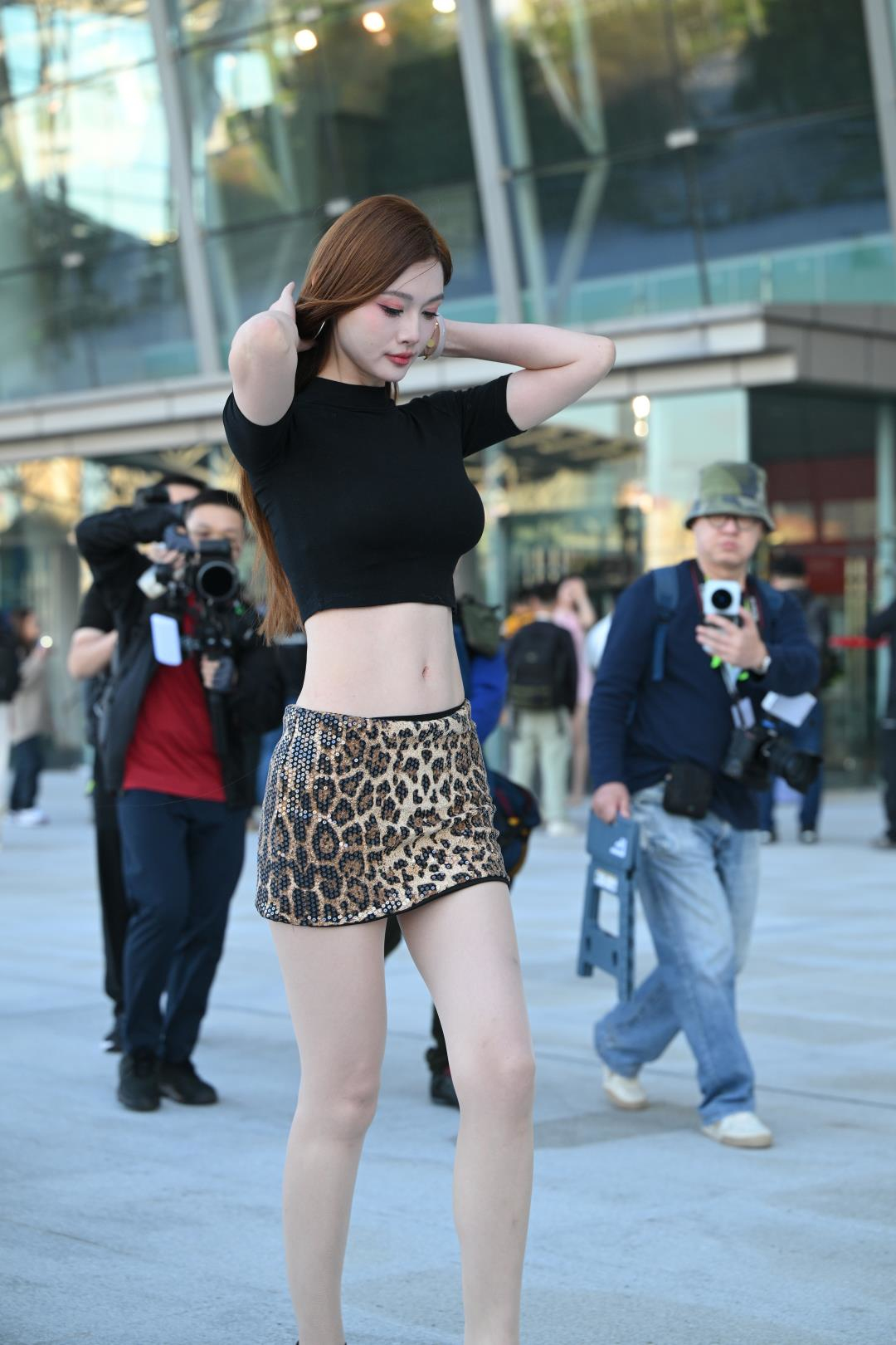 图片[6]-高挑大长腿 肉丝豹纹美月-图满多